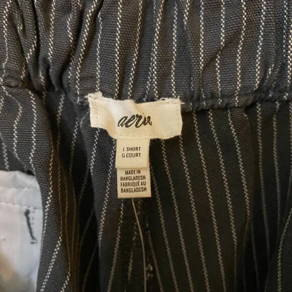 NWT Aerie Stripe Dress Trouser - Large Short - Picture 5 of 6
